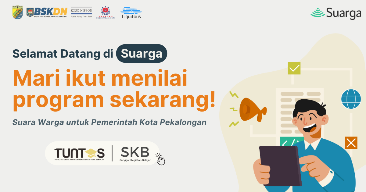 Tampilan SUARGA Pekalongan untuk Program Review